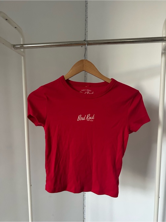 Tops - Red Crewneck Tee - Women